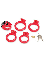 Red Zone Cock Shackle Chastity Cage