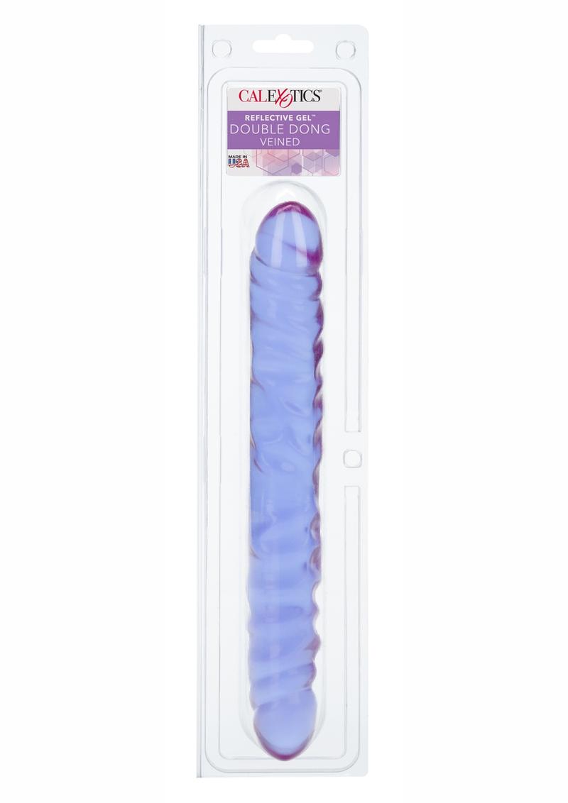 Reflective Gel Veined Double Dildo