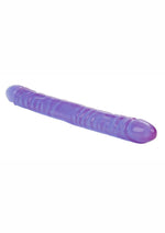 Reflective Gel Veined Double Dildo