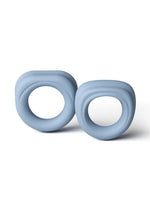 Renegade Alpha Rings Silicone Cockring - Gray/Grey - 2 Piece/Set