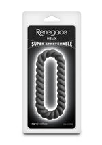 Renegade Helix Silicone Braided Dual Ring - Black