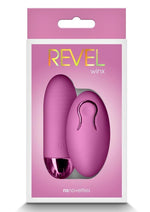 Revel Winx Rechargeable Silicone Bullet with Remote Control - Pink