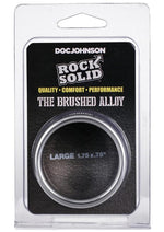 Rock Solid Brushed Alloy Aluminum Cock Ring