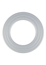 Rock Solid Perfect Present Silicone Cock Ring Holiday Edition - Frost/White - 3 Pack