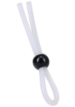 Rock Solid The Lasso Single Lock Adjustable Silicone Cock Ring - White