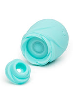 Romp Rose Glow Rechargeable Silicone Glow In The Dark Air Clitoral Stimulator