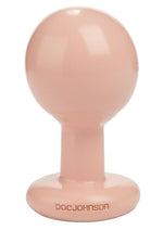 Round Butt Plug - Flesh - Medium - 3.5 Inch