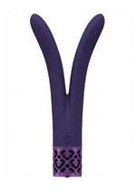 Royal Gems Dueling Queens Rechargeable Silicone Vibrator - Purple
