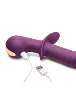 Rumblers 10x G-Spot Silicone Rabbit Vibrator - Purple