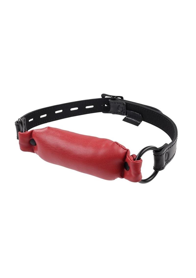 Saffron Soft Bit Gag - Black/Red