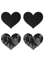 Satin and Lace Hearts Pasties