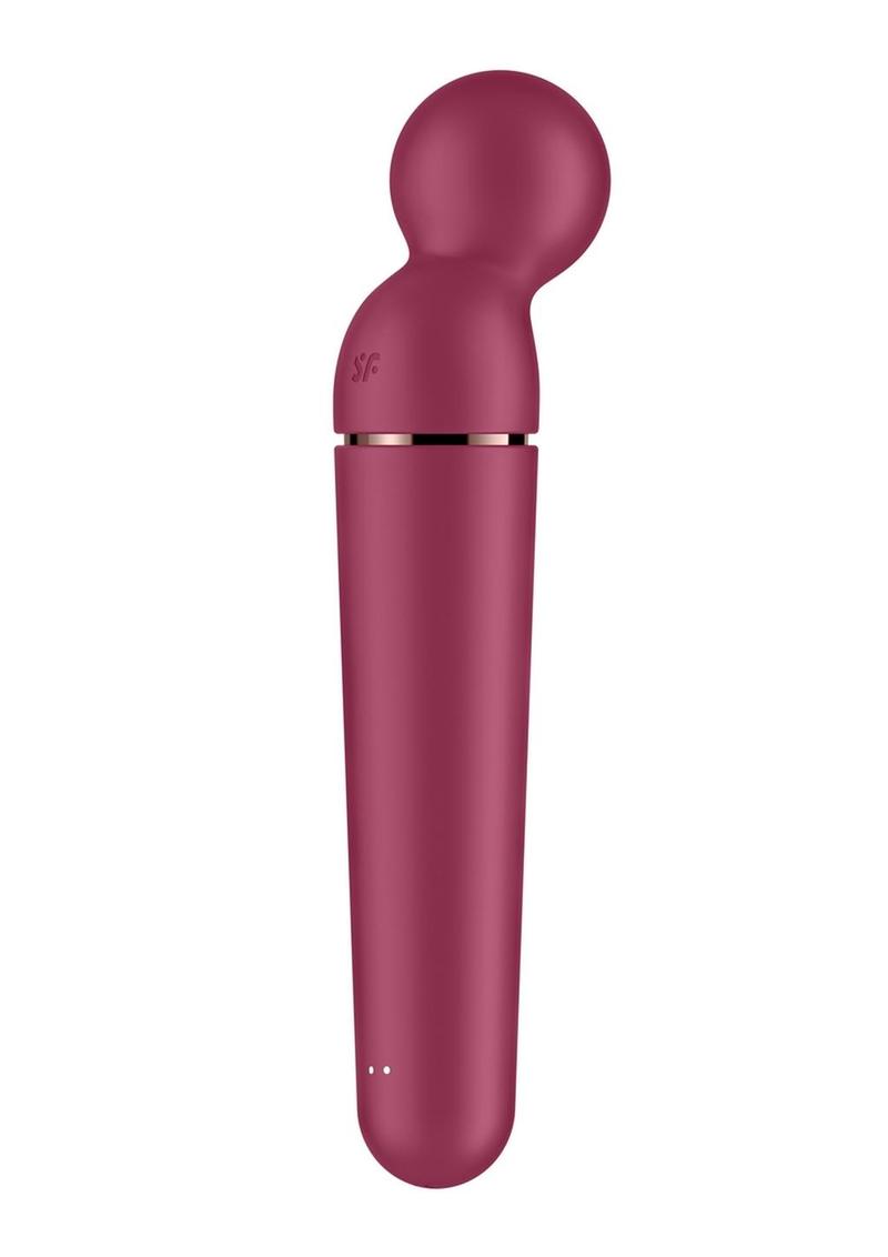 Satisfyer Planet Wand-Er Rechargeable Silicone Body Massager - Berry/Magenta