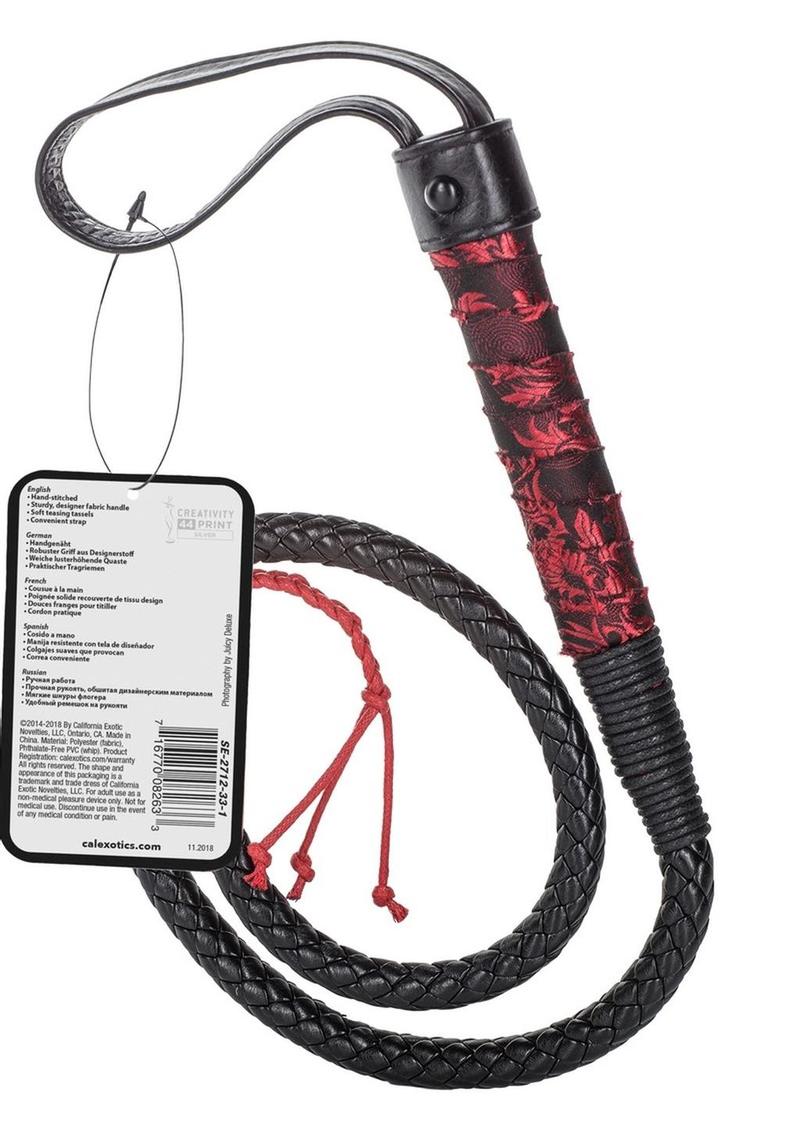 Scandal Bull Whip - Black/Red