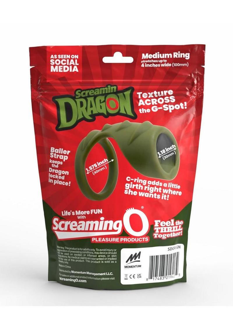 Screamin' Dragon Forest Dragon G-Spot Silicone Texture Cock Ring