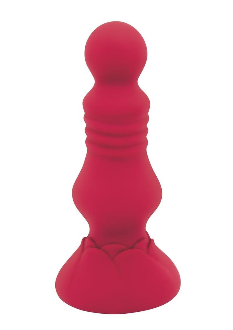 Secret Kisses Remote Control Rechargeable Silicone Vibrating Floret Buttplug