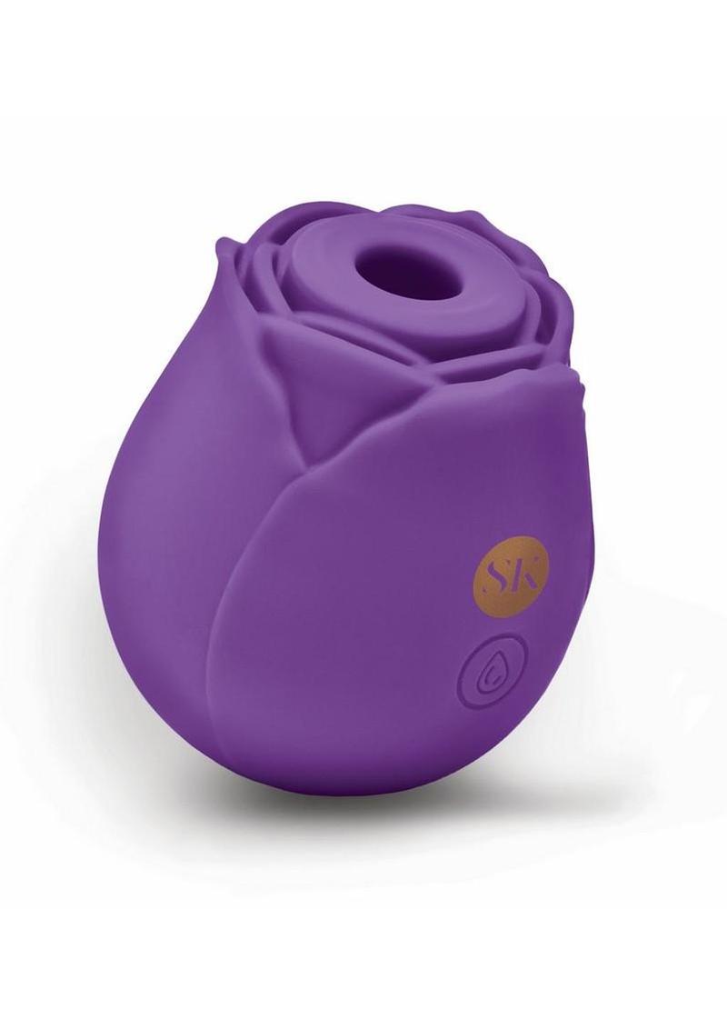 Secret Kisses Rosegasm Air Rechargeable Silicone Clit Stimulator - Purple