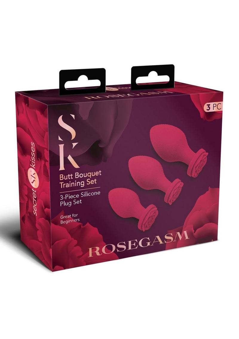 Secret Kisses Rosegasm Butt Bouquet Training Set Silicone Butt Plugs