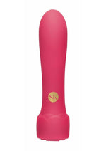 Secret Kisses Rosegasm Floral Boost Rechargeable Silicone Bullet Vibrator - Red