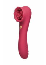 Secret Kisses Rosegasm Quake Rechargeable Silicone Dual Vibe - Red