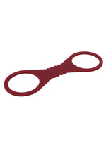 Sex and Mischief Enchanted Silicone Cuffs - Red - Large