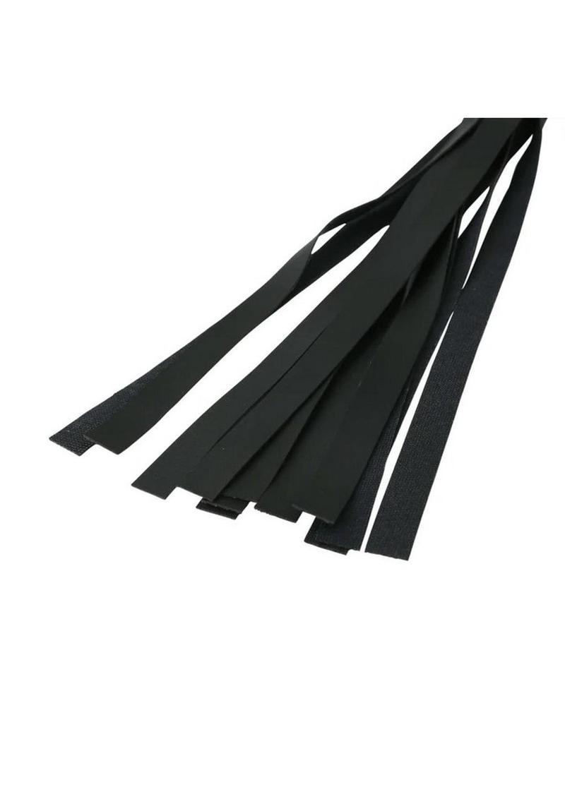 Sex and Mischief Faux Leather Flogger - Black