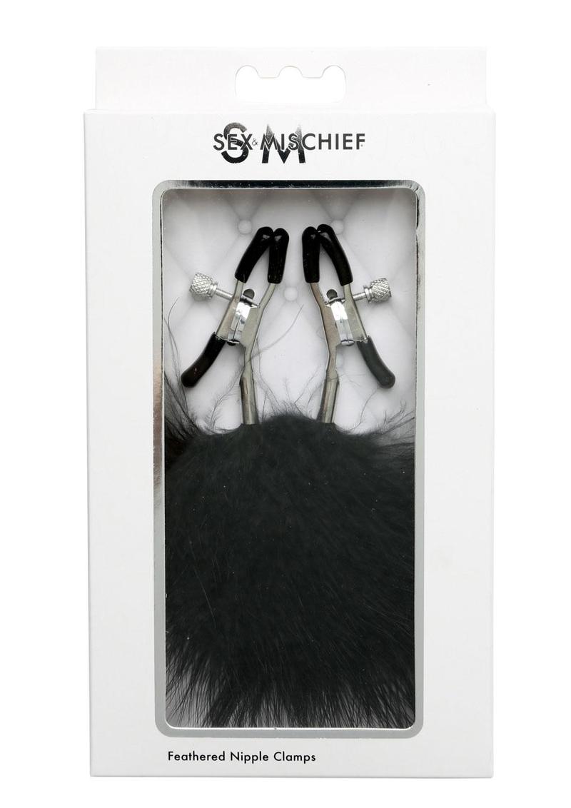 Sex and Mischief Feathered Nipple Clamps