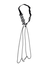 Sex and Mischief Lace Collar with Nipple Ties - Black