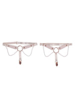 Sex and Mischief Peaches N Creame Garters - Rose Gold