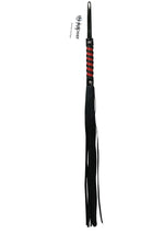 Sex and Mischief Red and Black Stripe Flogger