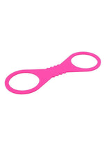 Sex and Mischief Silicone Cuffs - Hot Pink/Pink - Large