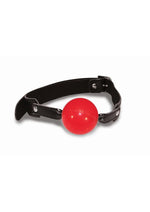 Sex and Mischief Solid Ball Gag - Black/Red