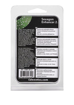 Sexagon Enhancer 2 Cock Ring - Clear