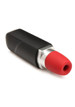 Shegasm Pocket Pucker Silicone Rechargeable Lipstick Clitoral Stimulator - Black/Red