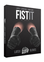 Shots Fist It Unisex Latex Short Gloves - Black