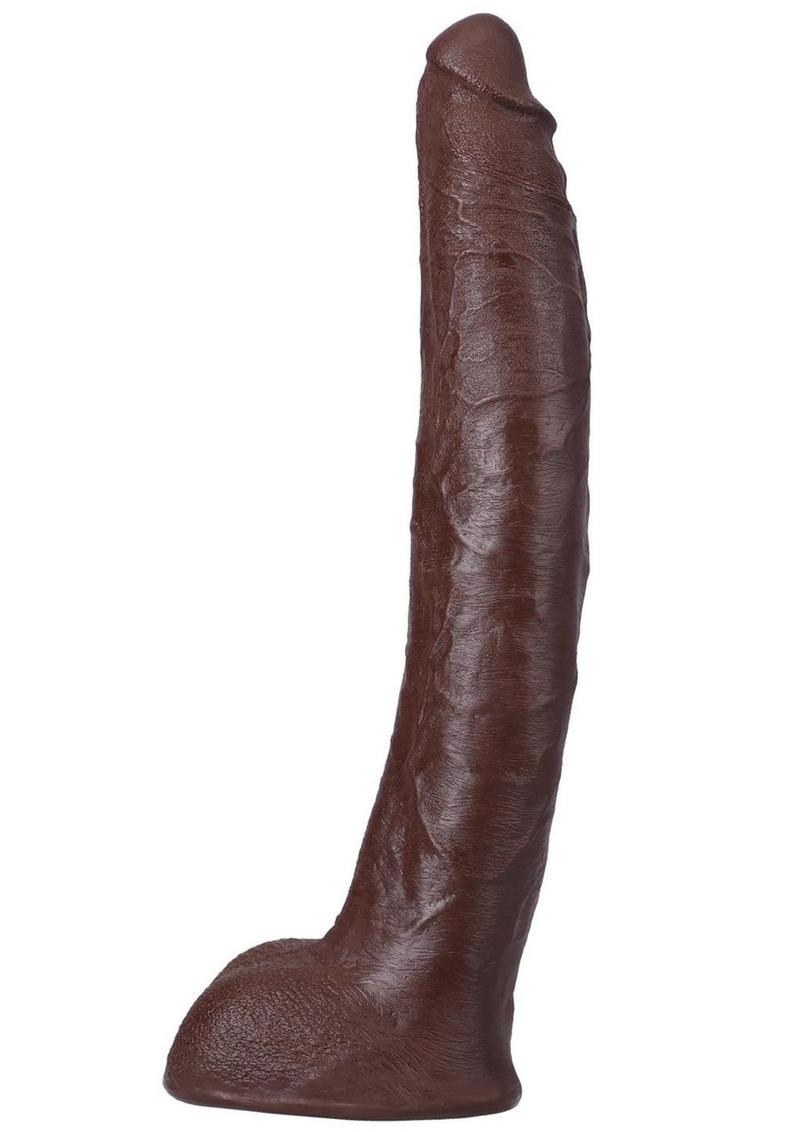 Signature Cocks Ultraskyn Damion Dayski Dildo with Removable Suction Cup - Chocolate - 12in