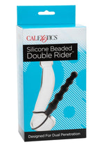 Silicone Beaded Double Rider Anal Probe Cock Ring