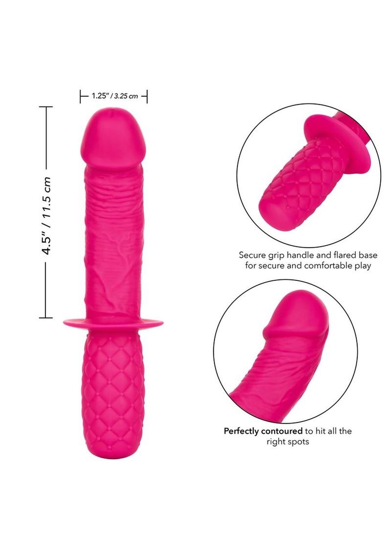 Silicone Grip Thruster Pink Anal - Pink