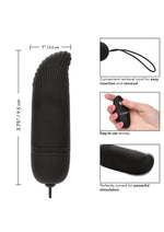 Silicone Ridged G-Spot Bullet with Remote Control