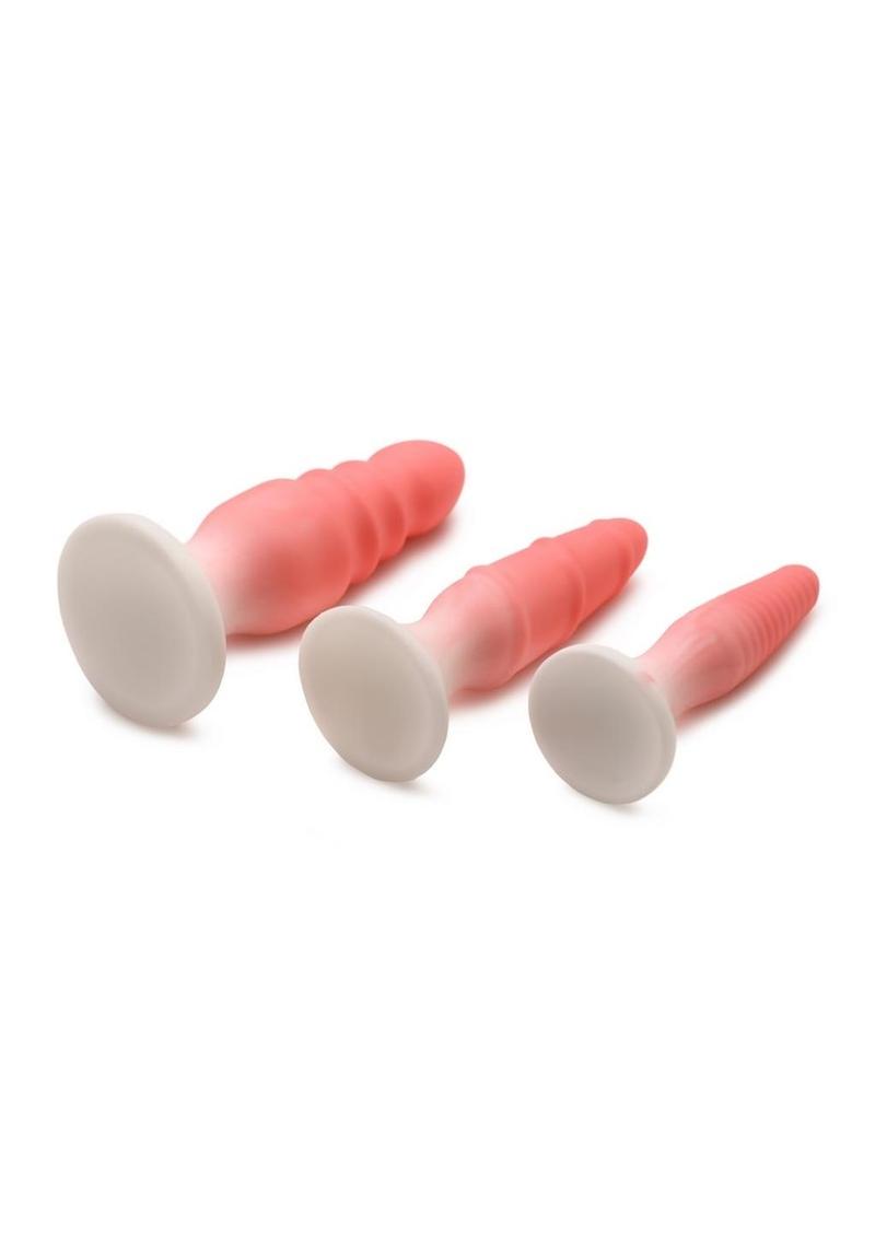 Simply Sweet Silicone Butt Plug - Pink - Set