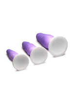 Simply Sweet Silicone Butt Plug - Purple - Set