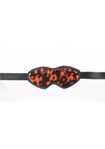 Sincerely Amber Blindfold - Animal Print/Gold