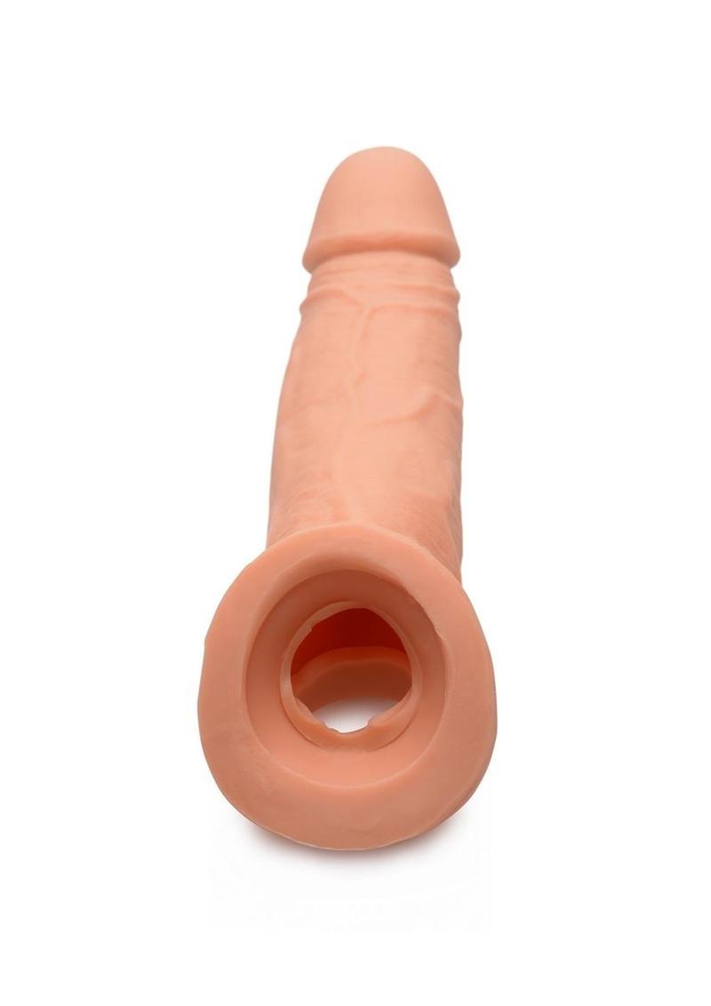 Size Matters Penis Extender Sleeve Realistic - Flesh/Vanilla - 2in