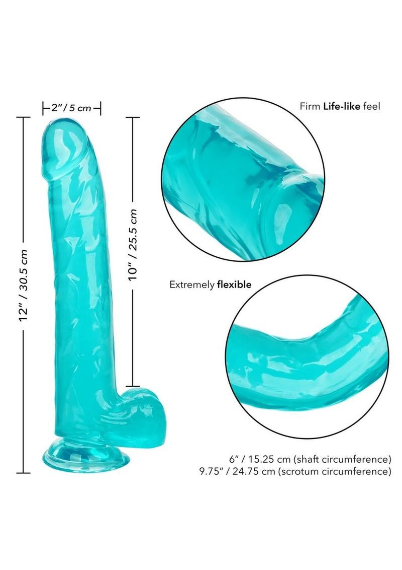 Size Queen Dildo - Blue - 10in