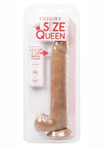 Size Queen Dildo - Chocolate - 10in