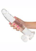 Size Queen Dildo - Clear - 10in