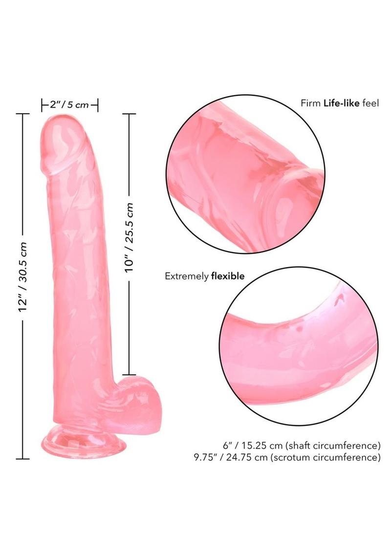 Size Queen Dildo - Pink - 10in