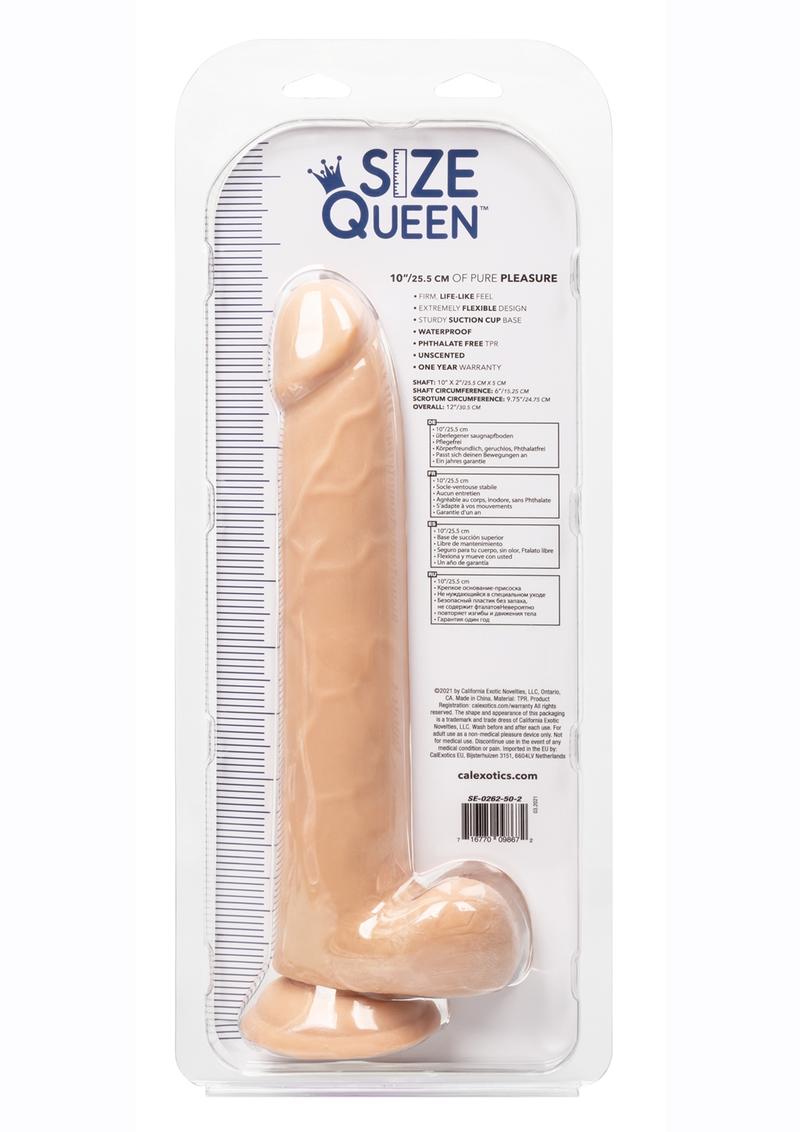 Size Queen Dildo - Vanilla - 10in