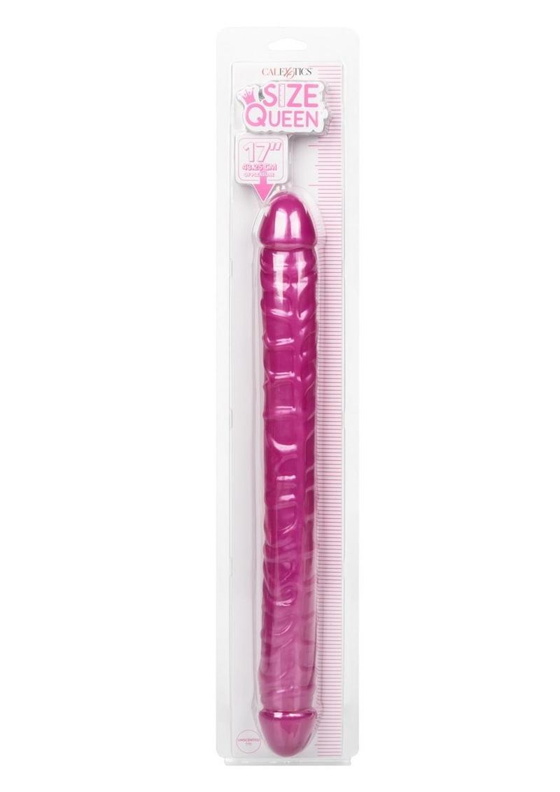 Size Queen Dildo - Pink - 17in