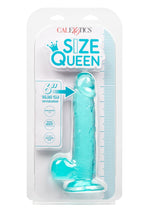 Size Queen Dildo - Blue - 6in