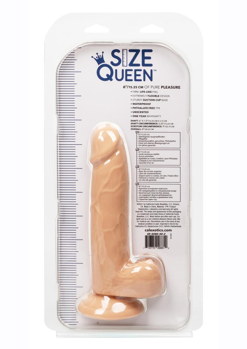 Size Queen Dildo - Vanilla - 6in